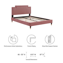 Load image into Gallery viewer, Liva Performance Velvet King Bed by Modway

