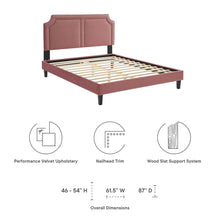 Load image into Gallery viewer, Novi Performance Velvet King Bed by Modway

