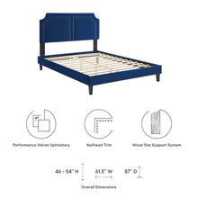 Load image into Gallery viewer, Novi Performance Velvet King Bed by Modway
