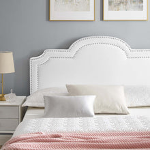 Load image into Gallery viewer, Aviana Performance Velvet King Bed in White
