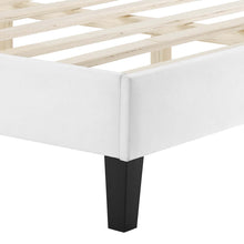 Load image into Gallery viewer, Aviana Performance Velvet King Bed in White
