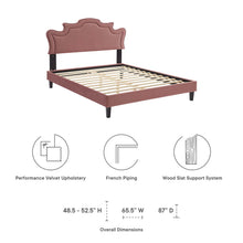 Load image into Gallery viewer, Neena Performance Velvet King Bed by Modway
