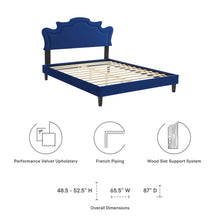Load image into Gallery viewer, Neena Performance Velvet King Bed by Modway
