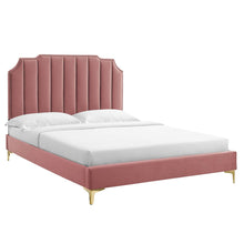 Load image into Gallery viewer, Colette Performance Velvet King Platform Bed by Modway
