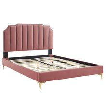 Load image into Gallery viewer, Colette Performance Velvet King Platform Bed by Modway
