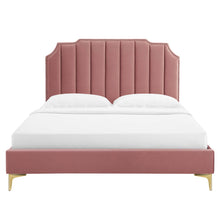 Load image into Gallery viewer, Colette Performance Velvet King Platform Bed by Modway
