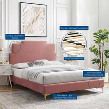 Load image into Gallery viewer, Lindsey Performance Velvet Twin Platform Bed by Modway
