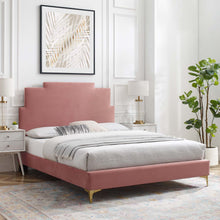 Load image into Gallery viewer, Lindsey Performance Velvet Twin Platform Bed by Modway
