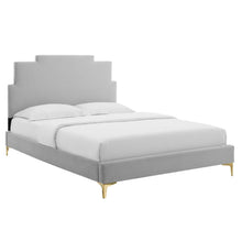 Load image into Gallery viewer, Lindsey Performance Velvet Twin Platform Bed by Modway

