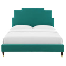 Load image into Gallery viewer, Lindsey Twin Platform Bed in Teal
