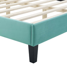 Load image into Gallery viewer, Phillipa Full Platform Bed in Mint
