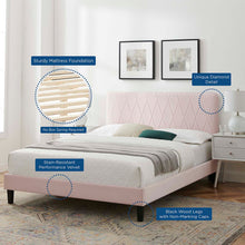Load image into Gallery viewer, Phillipa Performance Velvet Full Platform Bed
