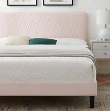 Load image into Gallery viewer, Phillipa Performance Velvet Full Platform Bed
