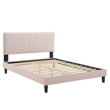 Load image into Gallery viewer, Phillipa Performance Velvet Full Platform Bed
