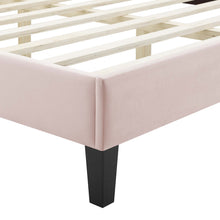 Load image into Gallery viewer, Phillipa Performance Velvet Full Platform Bed
