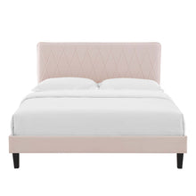 Load image into Gallery viewer, Phillipa Performance Velvet Full Platform Bed
