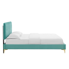 Load image into Gallery viewer, Phillipa Performance Velvet King Platform Bed by Modway
