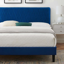 Load image into Gallery viewer, Phillipa Performance Velvet King Platform Bed by Modway
