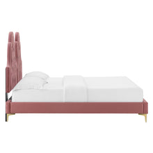 Load image into Gallery viewer, Alexandria Tufted Performance Velvet Twin Platform Bed by Modway
