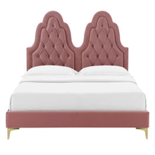 Load image into Gallery viewer, Alexandria Tufted Performance Velvet Twin Platform Bed by Modway
