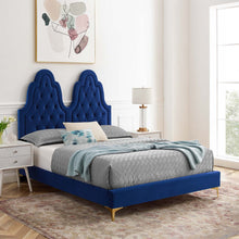 Load image into Gallery viewer, Alexandria Tufted Performance Velvet Twin Platform Bed by Modway
