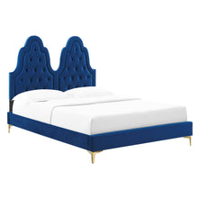 Load image into Gallery viewer, Alexandria Tufted Performance Velvet Twin Platform Bed by Modway

