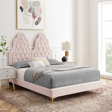 Load image into Gallery viewer, Alexandria Tufted Performance Velvet Twin Platform Bed by Modway
