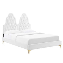 Load image into Gallery viewer, Alexandria Tufted Performance Velvet Twin Platform Bed by Modway
