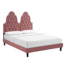 Load image into Gallery viewer, Alexandria Tufted Performance Velvet Twin Platform Bed by Modway
