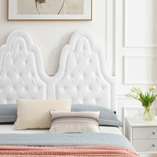 Load image into Gallery viewer, Alexandria Tufted Twin Platform Bed in White
