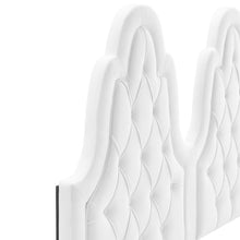 Load image into Gallery viewer, Alexandria Tufted Twin Platform Bed in White
