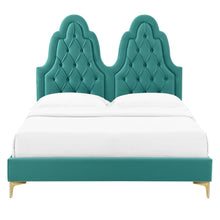 Load image into Gallery viewer, Alexandria Tufted Performance Velvet King Platform Bed by Modway
