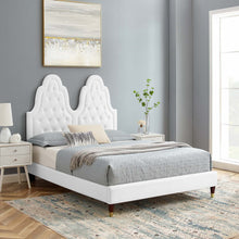 Load image into Gallery viewer, Alexandria Tufted Performance Velvet King Platform Bed by Modway
