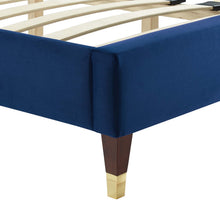 Load image into Gallery viewer, Sofia Channel Tufted Performance Velvet Queen Platform Bed by Modway
