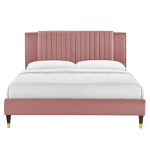 Load image into Gallery viewer, Zahra Channel Tufted Performance Velvet Twin Platform Bed by Modway
