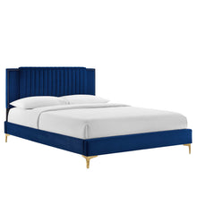 Load image into Gallery viewer, Zahra Channel Tufted Performance Velvet Full Platform Bed by Modway
