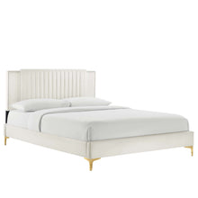 Load image into Gallery viewer, Zahra Channel Tufted Performance Velvet Full Platform Bed by Modway
