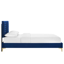 Load image into Gallery viewer, Sofia Channel Tufted Performance Velvet Full Platform Bed by Modway
