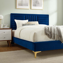 Load image into Gallery viewer, Sofia Channel Tufted Performance Velvet Full Platform Bed by Modway
