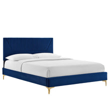 Load image into Gallery viewer, Yasmine Channel Tufted Performance Velvet Full Platform Bed by Modway
