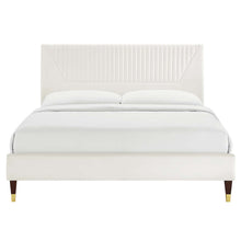 Load image into Gallery viewer, Yasmine Channel Tufted Performance Velvet Full Platform Bed by Modway

