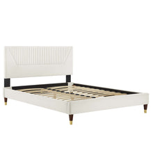 Load image into Gallery viewer, Yasmine Channel Tufted Performance Velvet Full Platform Bed by Modway
