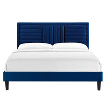Load image into Gallery viewer, Sofia Channel Tufted Performance Velvet Full Platform Bed by Modway
