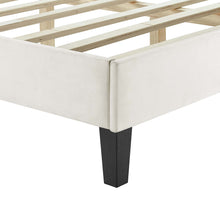Load image into Gallery viewer, Yasmine Channel Tufted Performance Velvet Full Platform Bed by Modway
