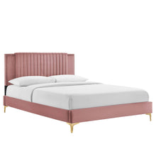 Load image into Gallery viewer, Zahra Channel Tufted Performance Velvet King Platform Bed by Modway
