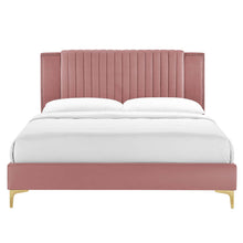 Load image into Gallery viewer, Zahra Channel Tufted Performance Velvet King Platform Bed by Modway

