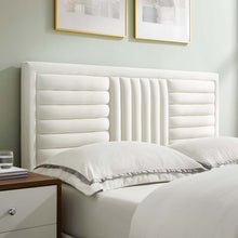 Load image into Gallery viewer, Sofia Channel Tufted Performance Velvet King Platform Bed by Modway
