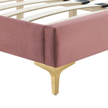 Load image into Gallery viewer, Yasmine Channel Tufted Performance Velvet King Platform Bed by Modway
