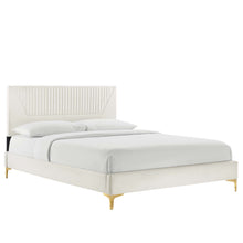 Load image into Gallery viewer, Yasmine Channel Tufted Performance Velvet King Platform Bed by Modway
