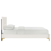 Load image into Gallery viewer, Yasmine Channel Tufted Performance Velvet King Platform Bed by Modway
